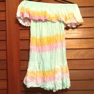 Strapless mini sundress